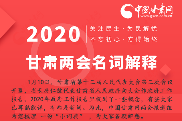 2020甘肅兩會|漲知識！政府工作報告23個新名詞，最全解釋來了