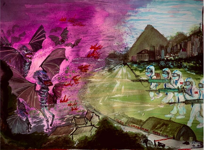 “疫情當(dāng)前，孩子們有‘畫’說”作品展播（四十三）