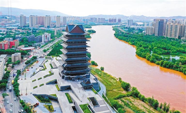 黃河樓上看黃河 歷時(shí)4年打造 預(yù)計(jì)國(guó)慶節(jié)期間開始運(yùn)營(yíng)