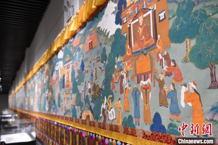 8月20日，“塔影河聲吉祥千年——涼州會(huì)盟暨蘭州與武威文物聯(lián)展”在蘭州市博物館開(kāi)展。戴文昌 攝