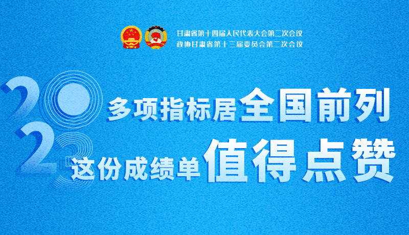 【聚焦2024甘肅兩會】3D海報|多項(xiàng)指標(biāo)居全國前列！甘肅這份成績單值得點(diǎn)贊