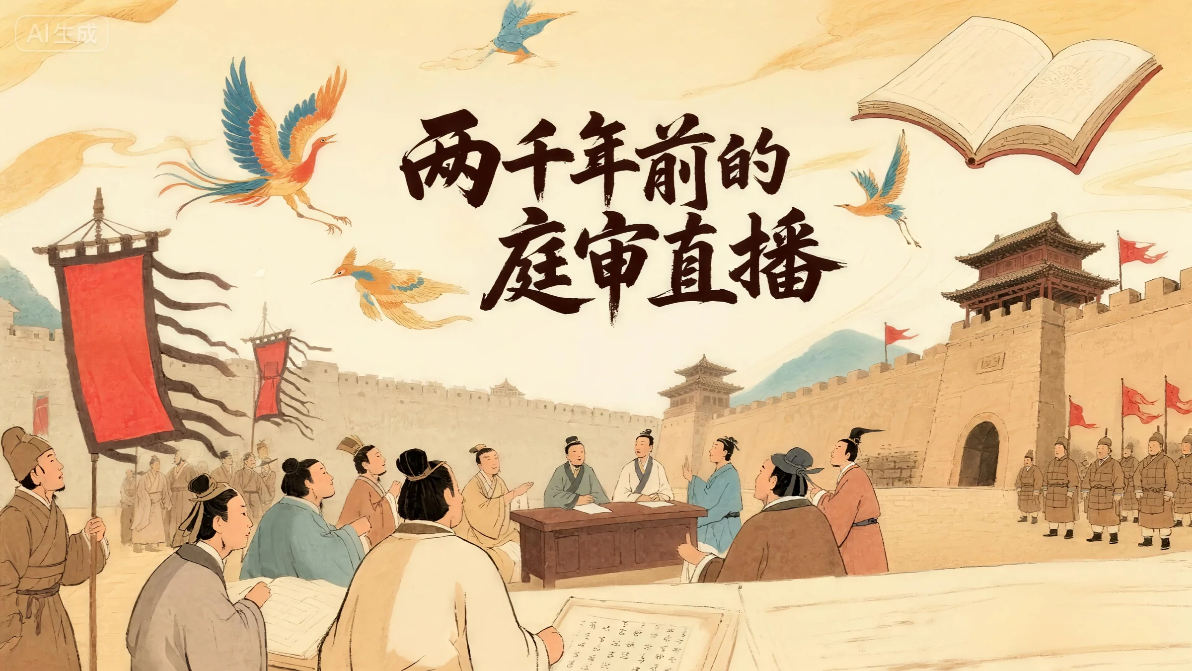 e法耀隴原|長圖 兩千年前的“庭審直播”永不褪色的“司法公正”