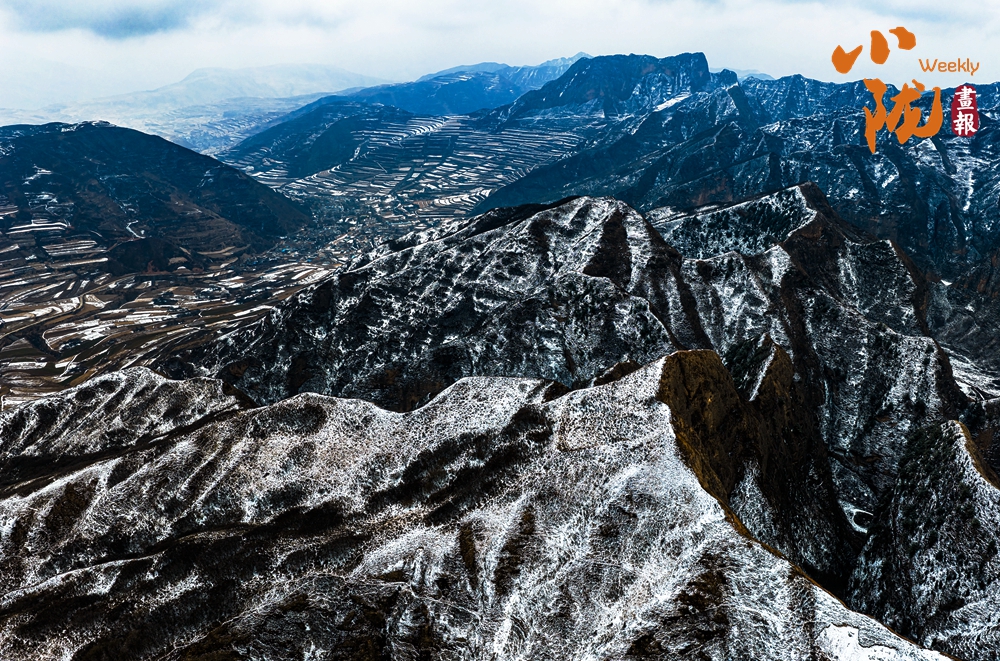 鐵籠山丹霞 一場春雪，億萬年的守望